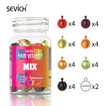 Sevich Mix Hair Vitamin Capsule, Hair Treatment Oil for Damaged Hair, Smooth Hair Care Serum with Keratin Complex