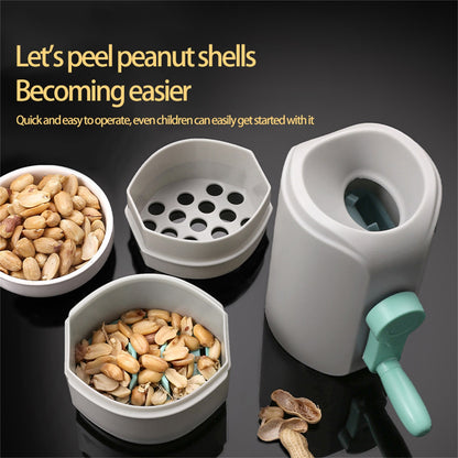 Automatic Peanut Sheller Machine,Food Grade Efficient Peanut De-Shelling Tool, Peeler Opener Kitchen Gadget