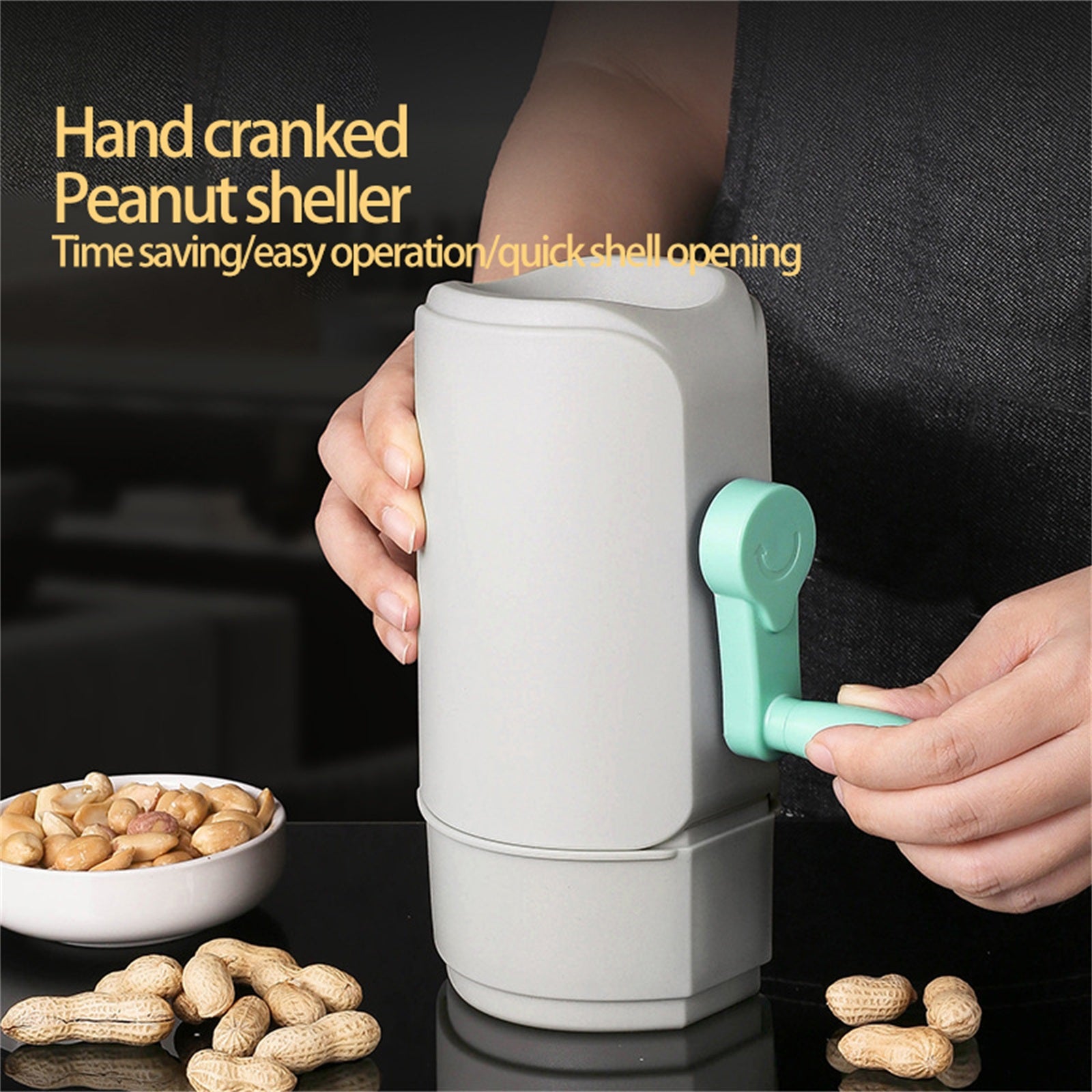 Automatic Peanut Sheller Machine,Food Grade Efficient Peanut De-Shelling Tool, Peeler Opener Kitchen Gadget