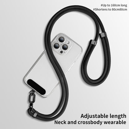 Adjustable Phone Lanyard Neck Cord, Universal Detachable Crossbody Strap with Card Clip for Mobile Phone Case, Outdoor