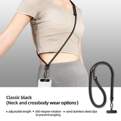 Adjustable Phone Lanyard Neck Cord, Universal Detachable Crossbody Strap with Card Clip for Mobile Phone Case, Outdoor