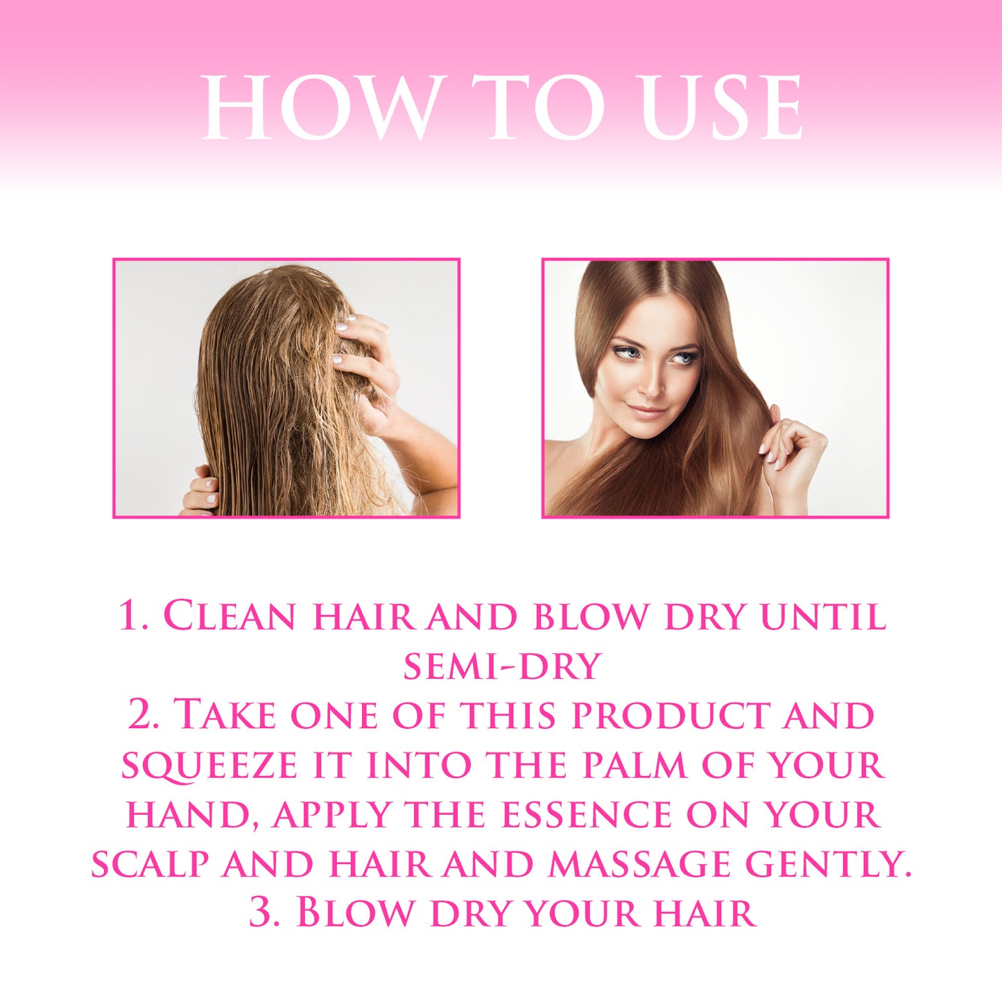 Hair Serum For Women Men Hot Sale Leave No Rinse Hair Vitamin Capsules Smooth Moisturizing Glossy H 1