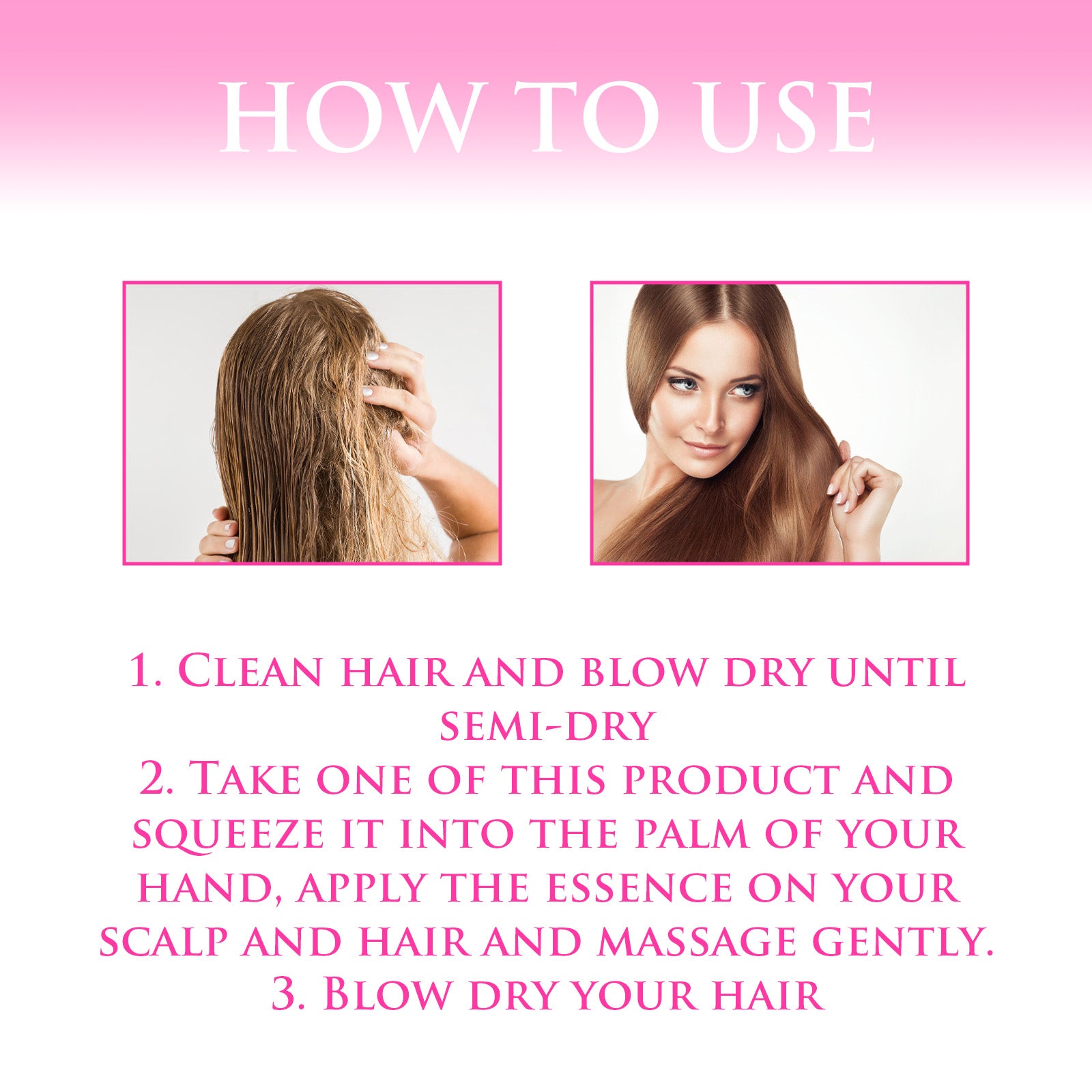 Hair Serum For Women Men Hot Sale Leave No Rinse Hair Vitamin Capsules Smooth Moisturizing Glossy H 1