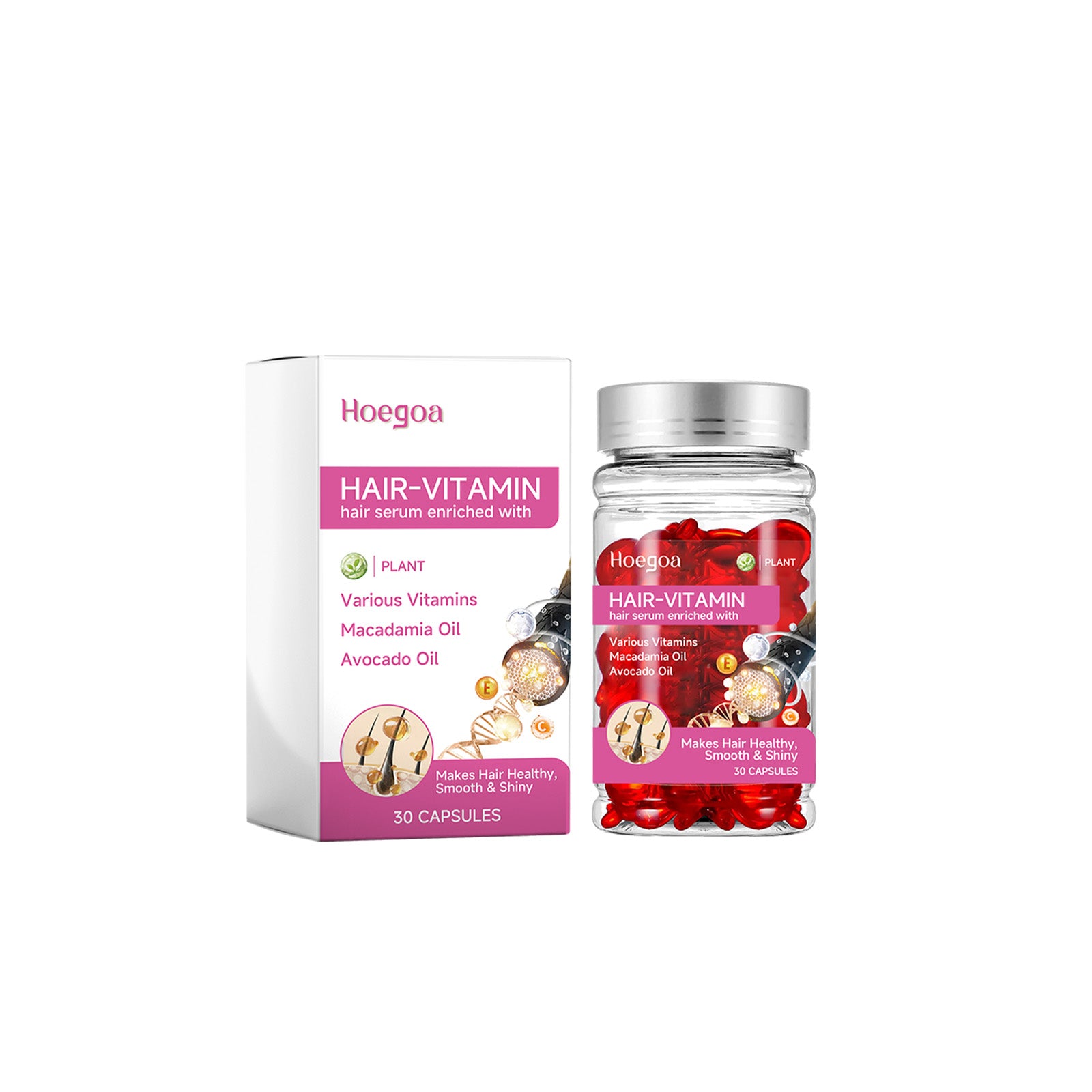 Hair Serum For Women Men Hot Sale Leave No Rinse Hair Vitamin Capsules Smooth Moisturizing Glossy H 5