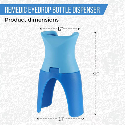 Reusable Eyedrop Guide Aid & Holder, Eye Drops Bottle Helper for Steady, Hands-Free Application