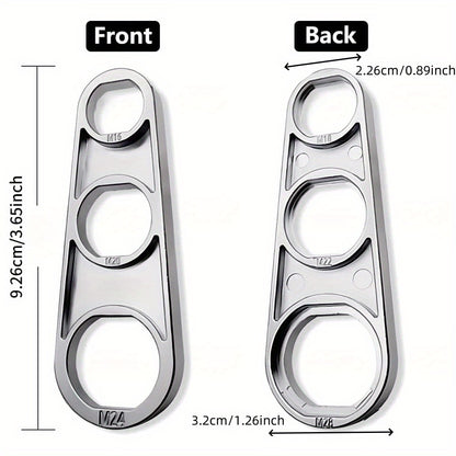 2-in-1 Faucet Aerator Wrench, Bubbler Tool, Professional Water Flow Adjusting Kit for Plumber, Home Bathroom Faucets