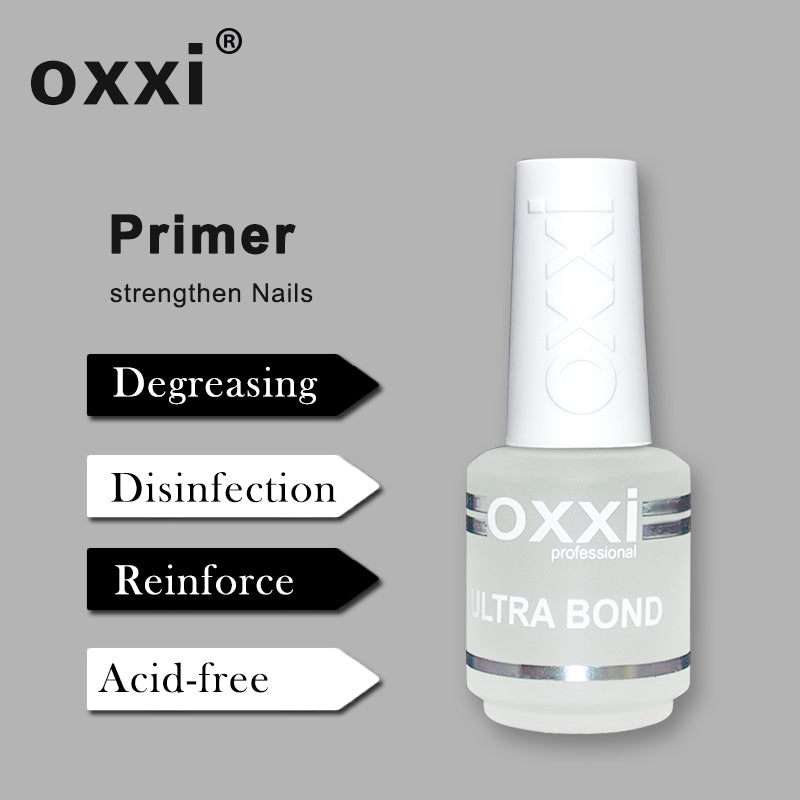 Professional Acid-Free Primer For Nails, Hybrid Varnish Degreasing Base Coat Permanent Nail Polish Manicure Gel Set