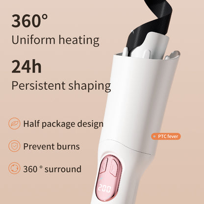 Automatic Hair Curler with 28mm Barrel, Negative Ions, Electric Ceramic Curling Stick for Rotating Curl Waves,