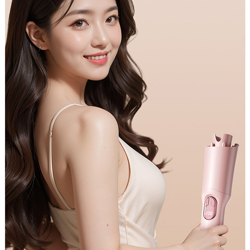 Automatic Hair Curler with 28mm Barrel, Negative Ions, Electric Ceramic Curling Stick for Rotating Curl Waves,