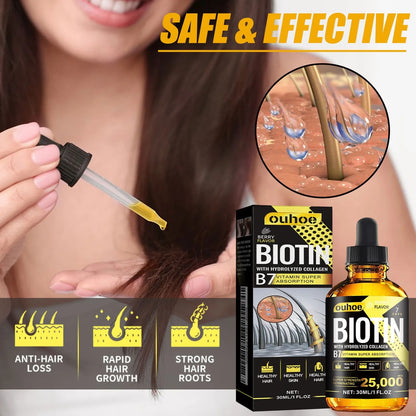 Hair Care Essential Oil Collagen B7 Vitamin, Moisturizes and Softens Hair, Prevents and Improves Hair Loss