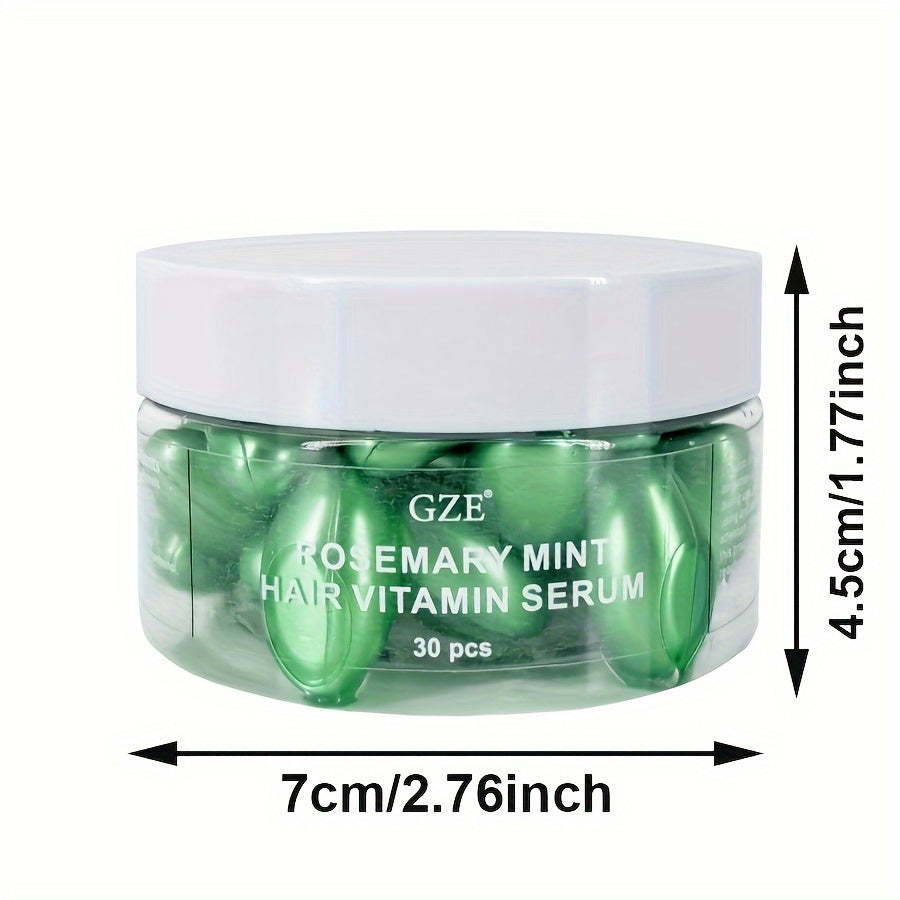 ROSEMARY MINT HAIR VITAMIN SERUM, Repair Frizzy Dry Hair, Smooth Reduce Breakage, Strengthen Healthy Hair