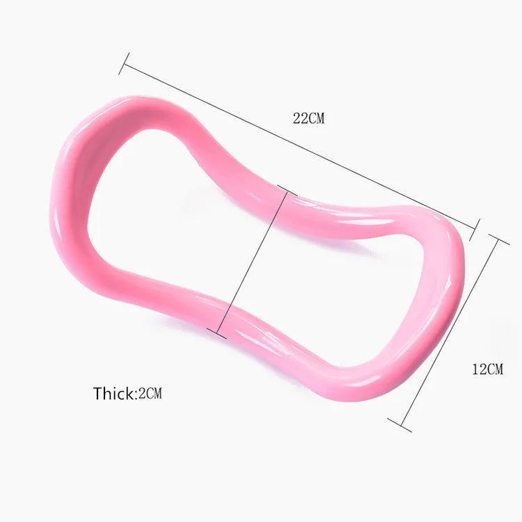 Yoga Pilates Ring Set For Women Stretch  Resistance Fitness Circle Home Workout Body Toning  Fascia 5