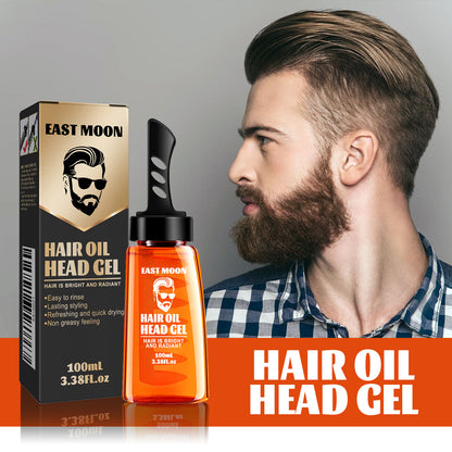 East Moon Mens Hair Wax Comb, Retro Pompadour Styling Kit with Long-Lasting Hold & Hydrating Grooming