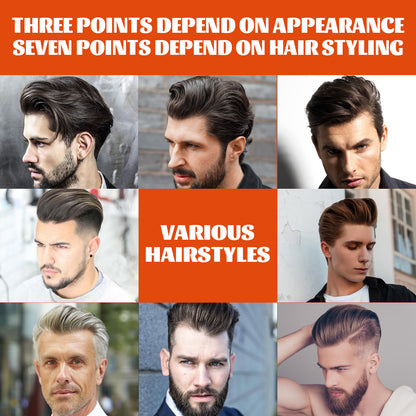 East Moon Mens Hair Wax Comb, Retro Pompadour Styling Kit with Long-Lasting Hold & Hydrating Grooming