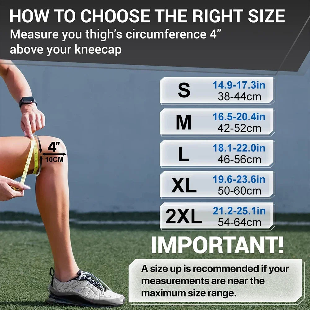 Full Leg Compression Sleeve, Copper Knee Support for Thigh Knee Calf, Reduce Varicose Veins Swelling