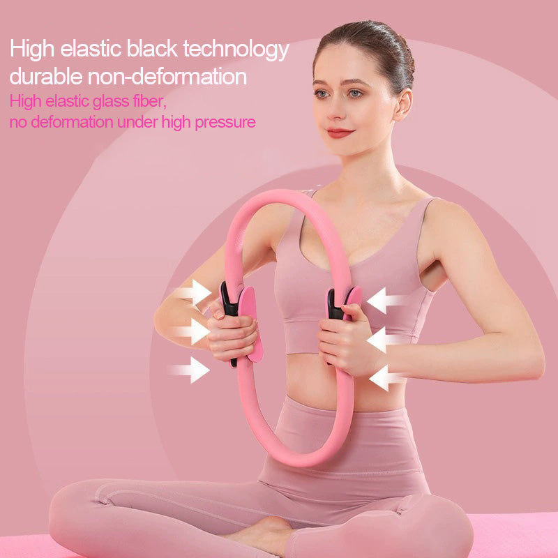 Yoga Pilates Ring Yoga Supplies, Magic Ring Grip Pilates Ring for Full Body Fitness & Toning