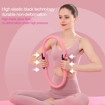 Yoga Pilates Ring Yoga Supplies, Magic Ring Grip Pilates Ring for Full Body Fitness & Toning