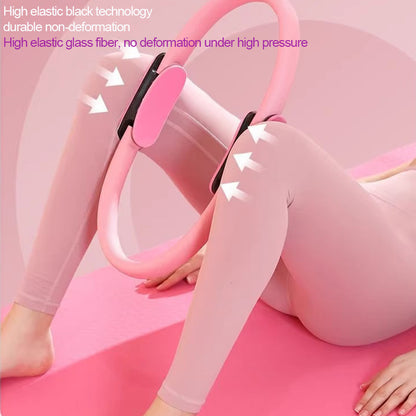 Yoga Pilates Ring Yoga Supplies Magic Ring Grip Pilates Ring For Full Body Fitness  Toning 1