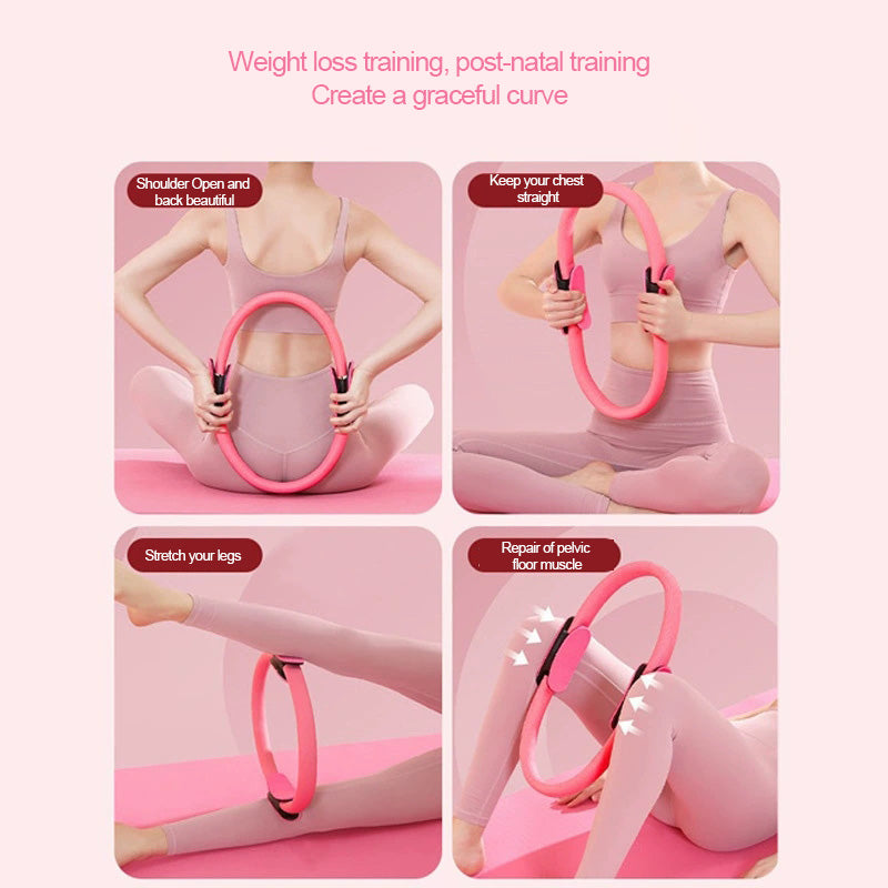 Yoga Pilates Ring Yoga Supplies Magic Ring Grip Pilates Ring For Full Body Fitness  Toning 4