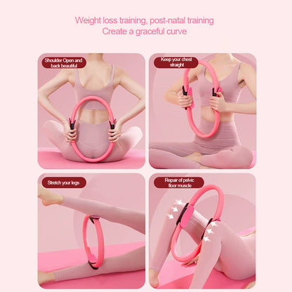 Yoga Pilates Ring Yoga Supplies Magic Ring Grip Pilates Ring For Full Body Fitness  Toning 4