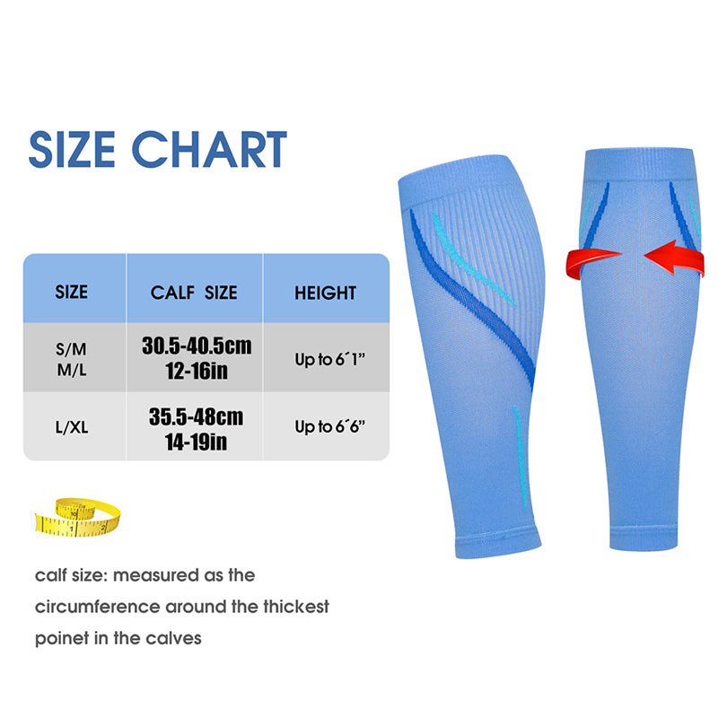 Men Women Calf Compression Sleeves, Leg Compression Sleeve for Running, Cycling, Shin Splints Relief