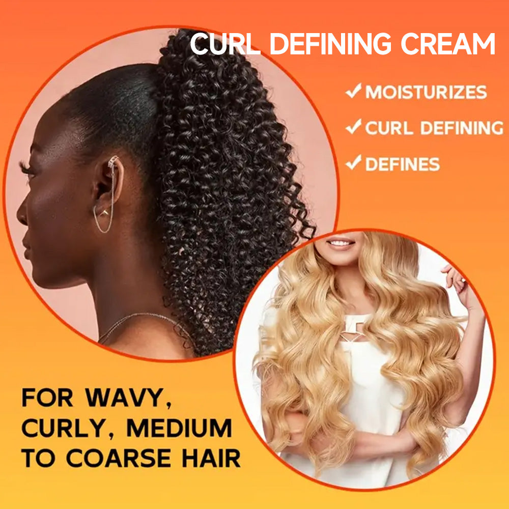 YOUNGCOME Curl Defining Cream with Argan Oil, 100ml Hair Moisturizer for Wavy & Curly Hair, Deep Conditioning