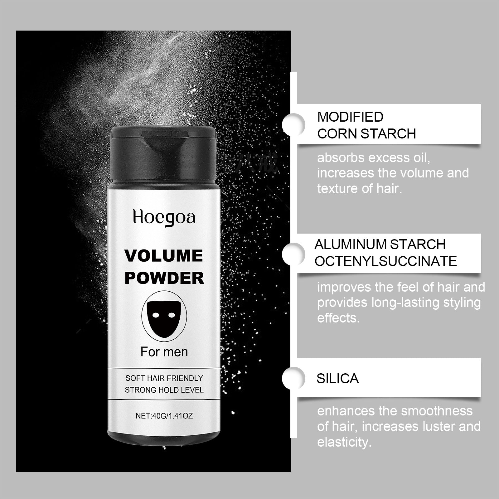 Salon Fluffy Hair Powder, Long-Lasting Oil Control, Texture Powder for Instant Volume, Enhancing Styling Treatment