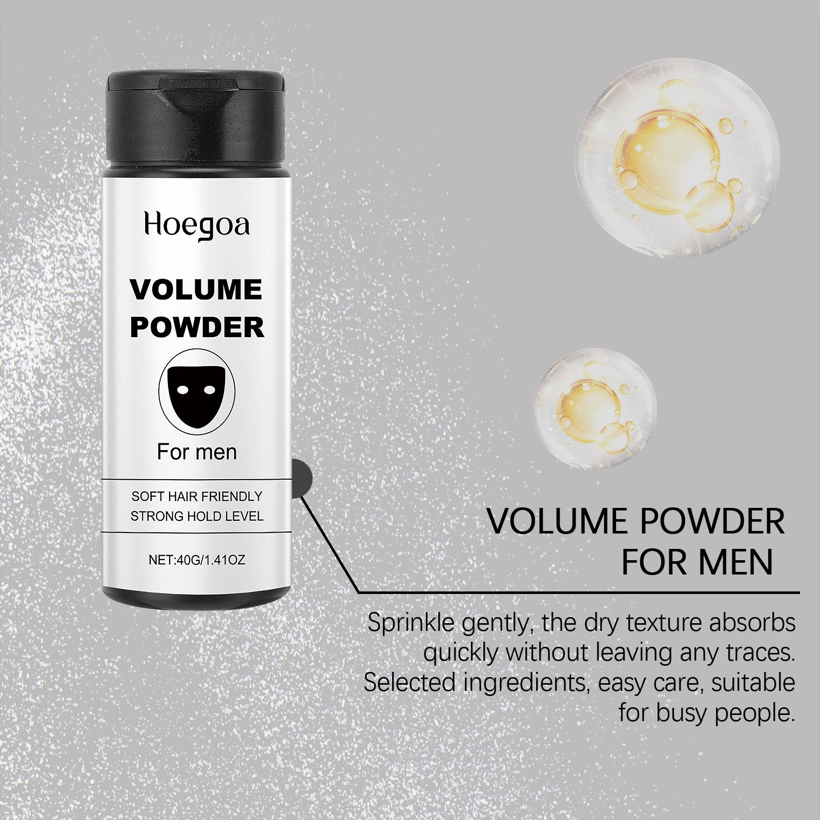 Salon Fluffy Hair Powder, Long-Lasting Oil Control, Texture Powder for Instant Volume, Enhancing Styling Treatment