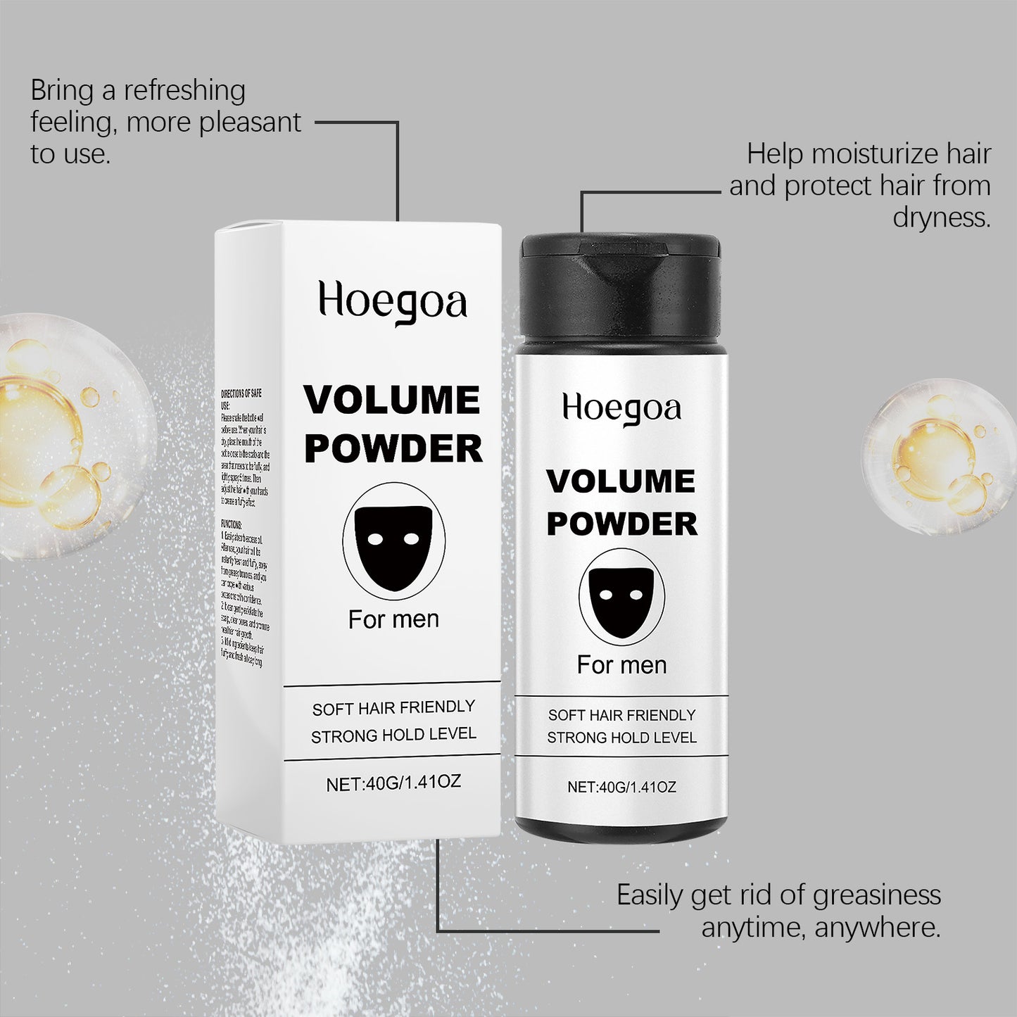 Salon Fluffy Hair Powder, Long-Lasting Oil Control, Texture Powder for Instant Volume, Enhancing Styling Treatment