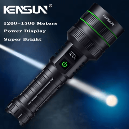 TitanBeam Long Range LED Flashlight Zoomable Tactical Torch