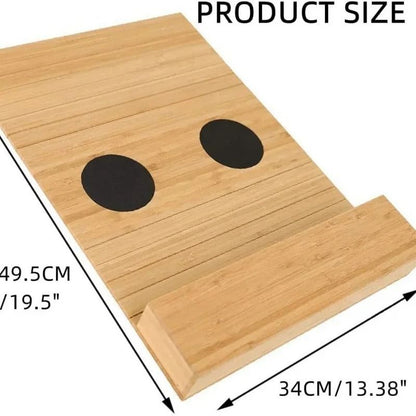 Foldable Bamboo Sofa Armrest Tray With Cup Holder 5