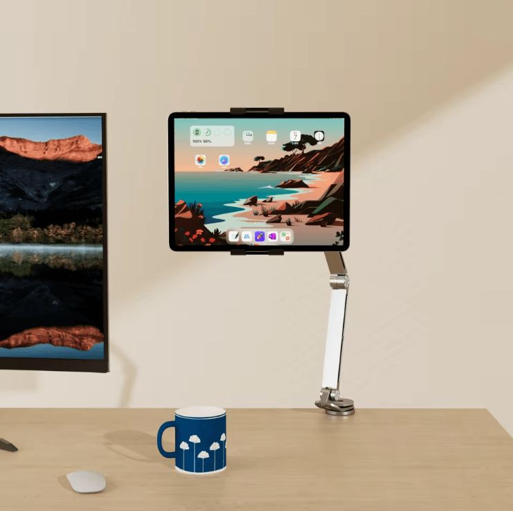 FlexMount Adjustable Tablet Holder Stand For Desk And Phone 1