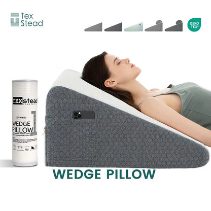 Memory Foam Wedge Pillow for Elevated Comfort