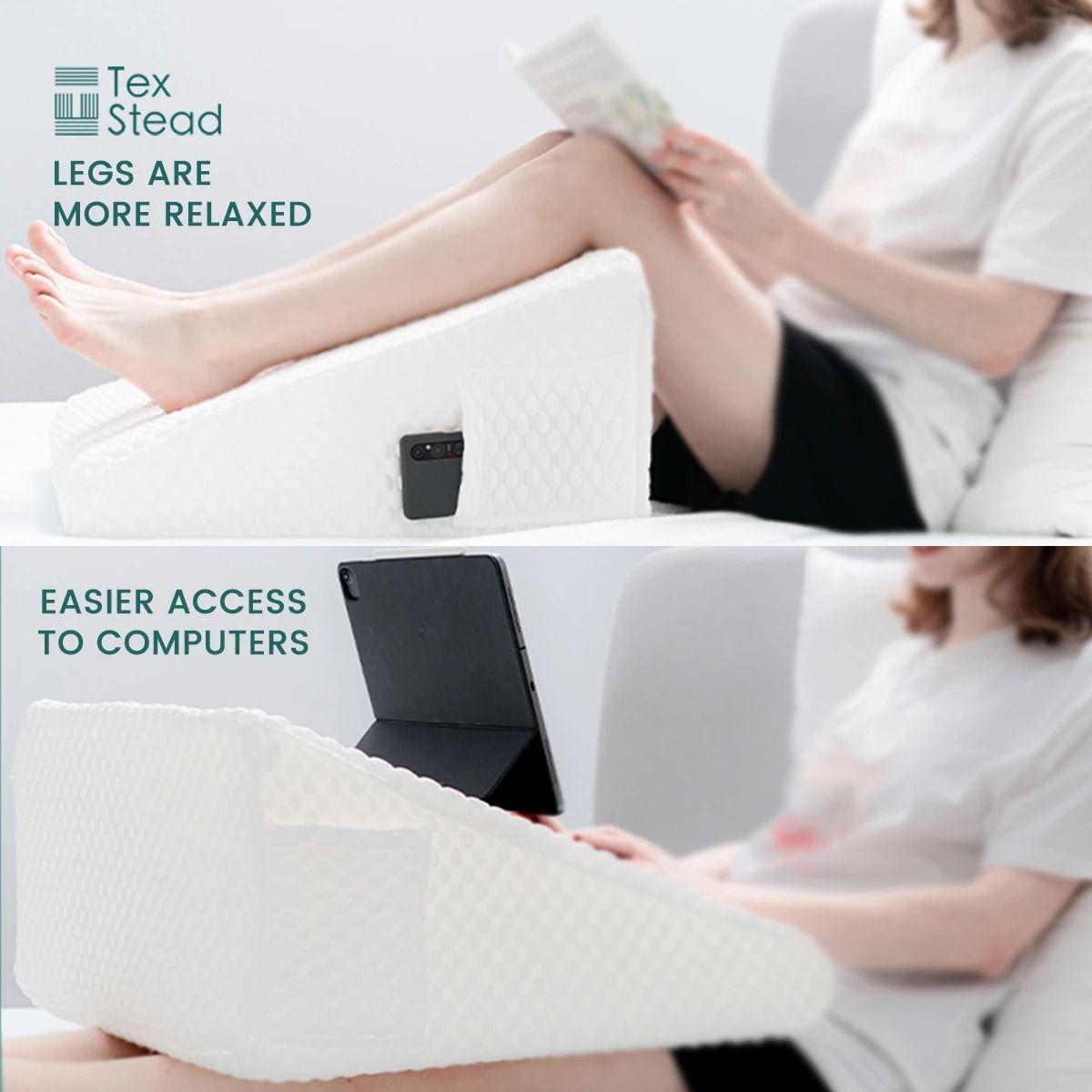 Memory Foam Wedge Pillow For Elevated Comfort 1