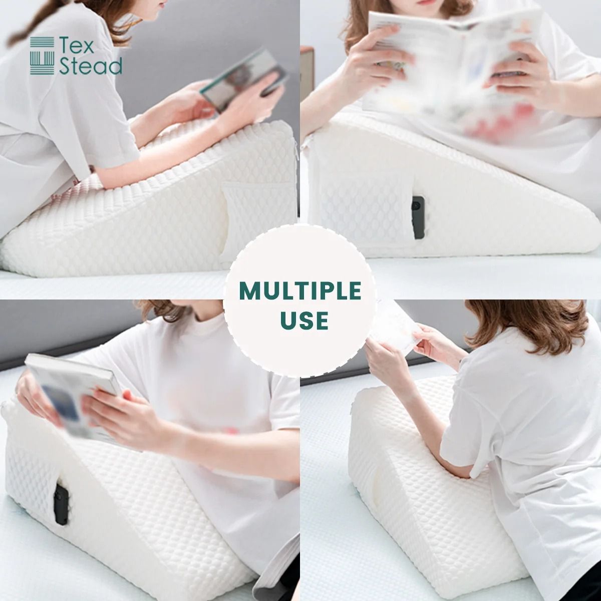 Memory Foam Wedge Pillow For Elevated Comfort 2
