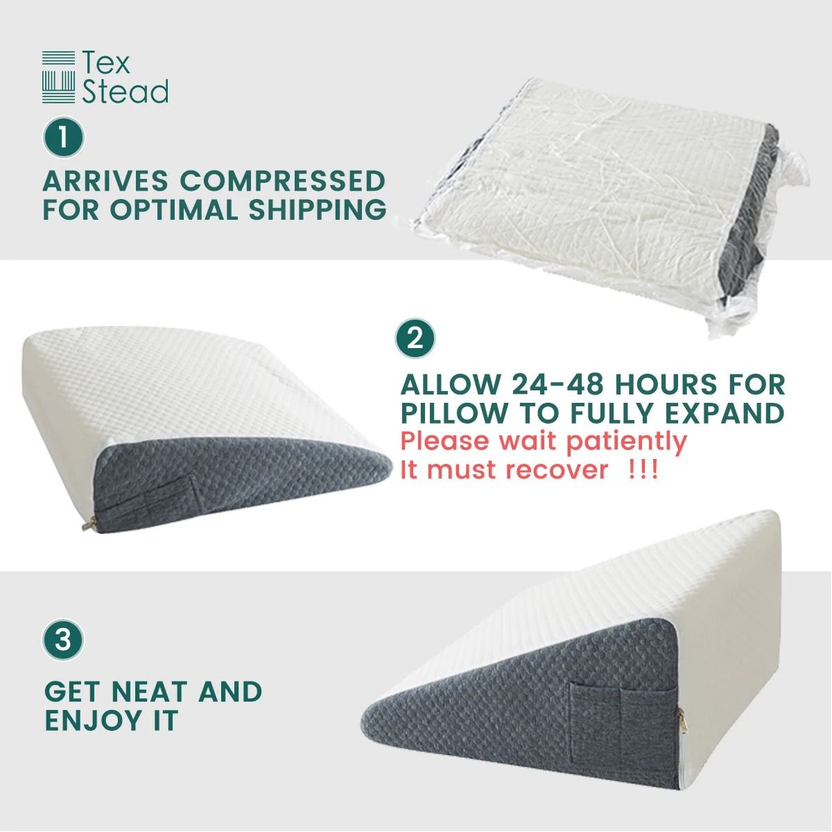 Memory Foam Wedge Pillow For Elevated Comfort 4