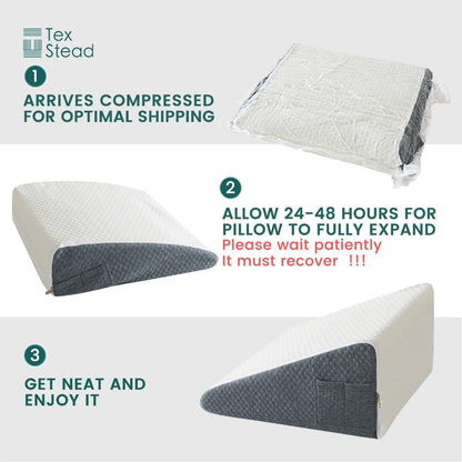 Memory Foam Wedge Pillow For Elevated Comfort 4