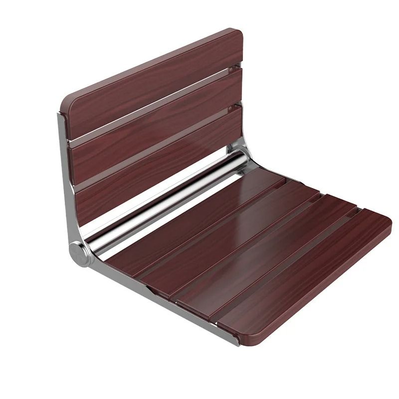 Wall Mounted Folding Wooden Shower Seat 7