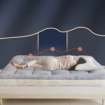 Soft Lamb Velvet Foldable Mattress Pad 4