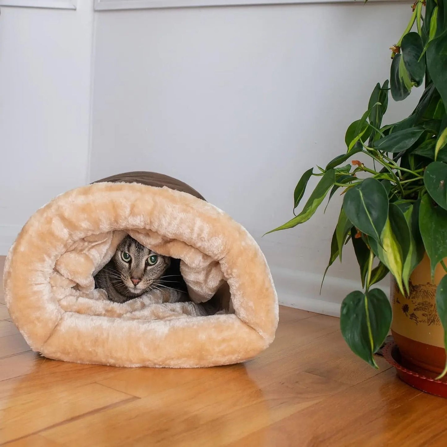 Semi Enclosed Pet Sleeping Bag Bed For Cats And Small Dogs 3
