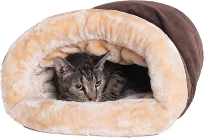 Semi Enclosed Pet Sleeping Bag Bed For Cats And Small Dogs 6