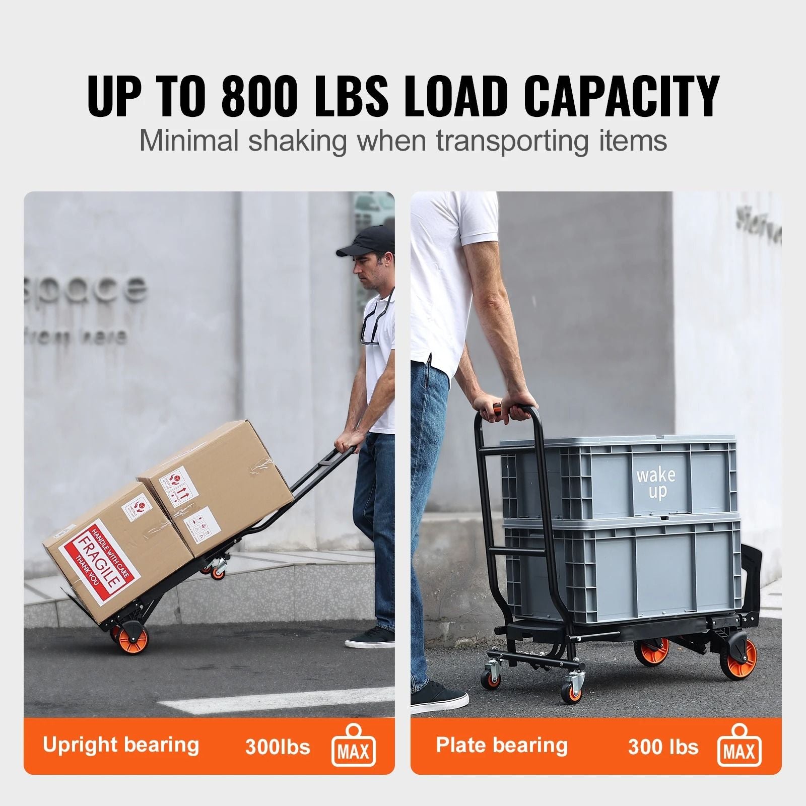 Folding Aluminum Hand Truck Platform Cart For Heavy Duty Moving 1
