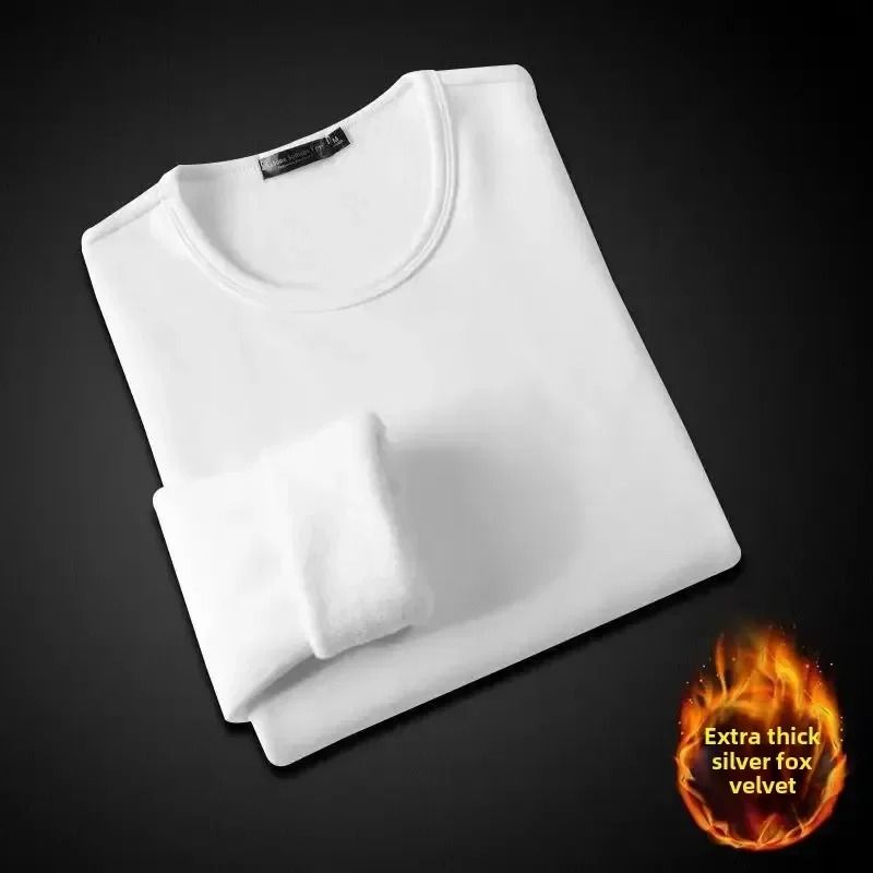 Unisex Winter Fleece Lined Long Sleeve T Shirt 10