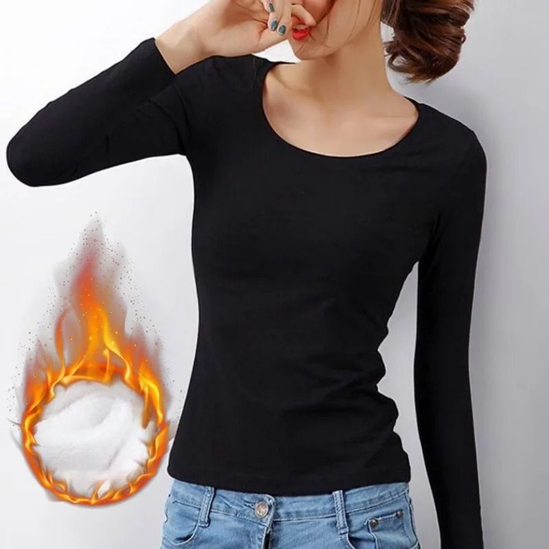 Womens Thermal Turtleneck Long Sleeve Top 3