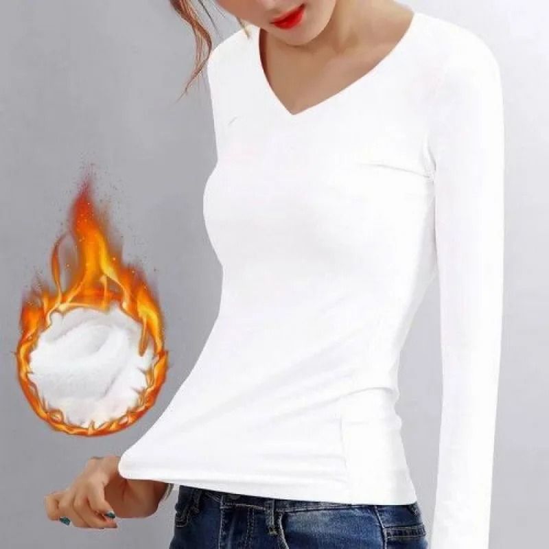 Womens Thermal Turtleneck Long Sleeve Top 4