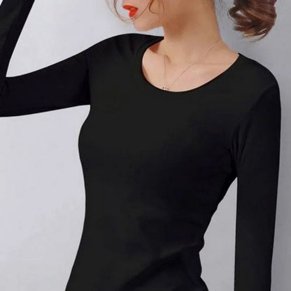 Womens Thermal Turtleneck Long Sleeve Top 5