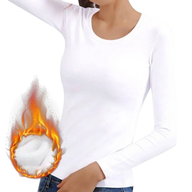 Womens Thermal Turtleneck Long Sleeve Top 8