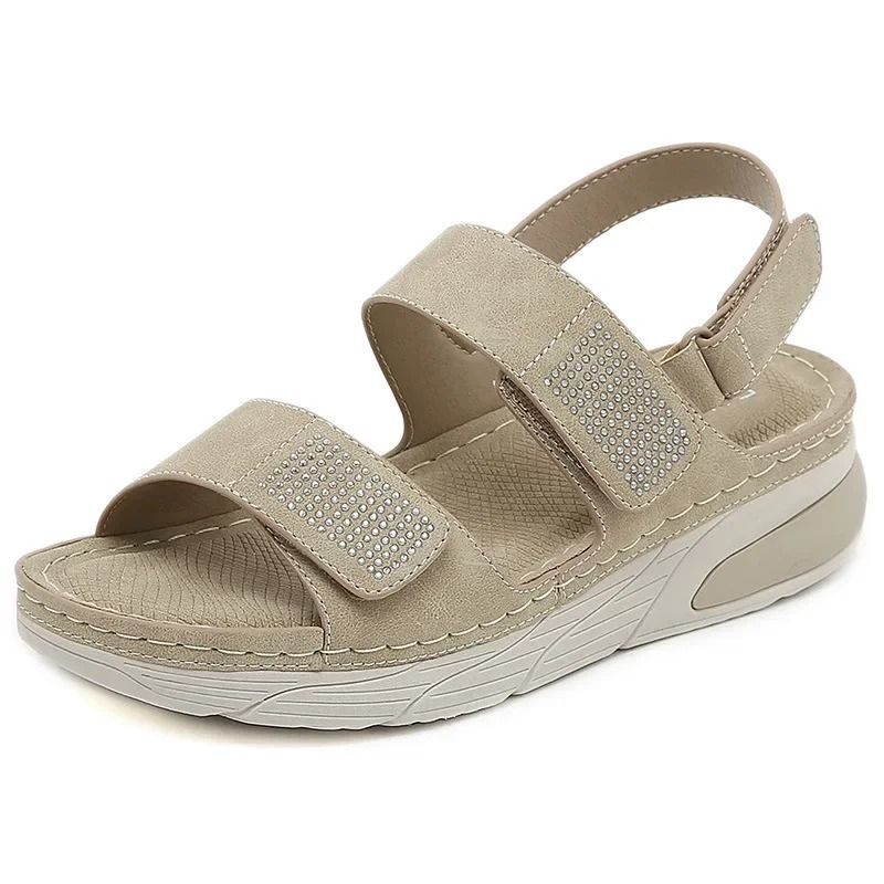 Womens Summer Wedge Sandals Open Toe Slingback Platform Shoes 3