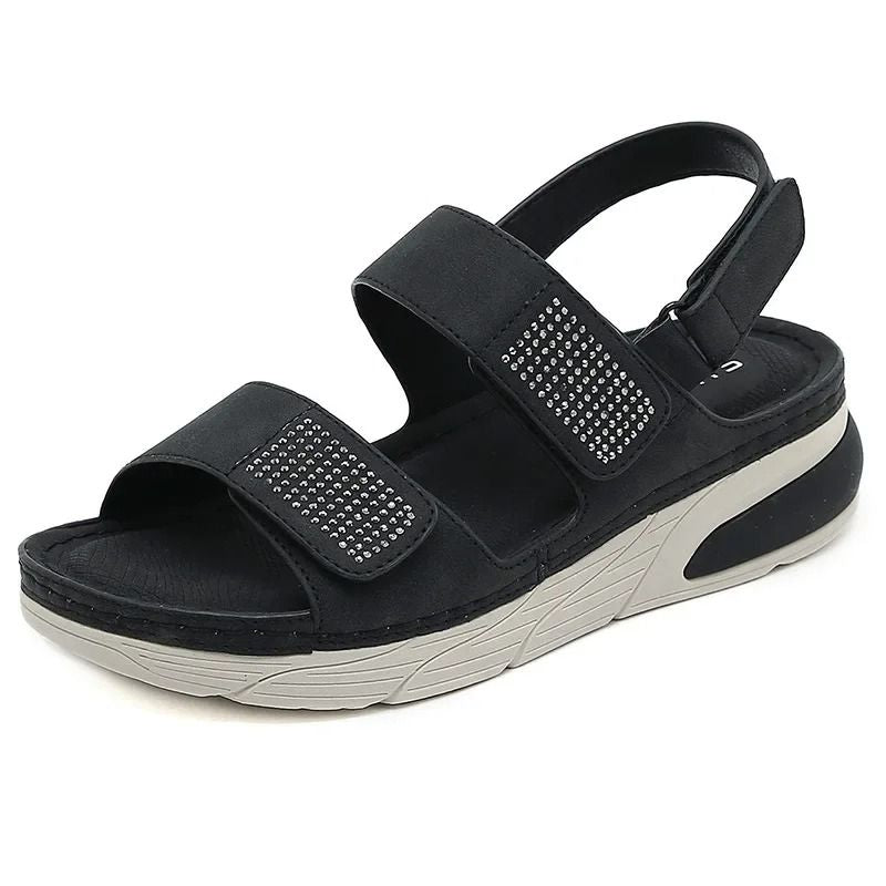 Womens Summer Wedge Sandals Open Toe Slingback Platform Shoes 4