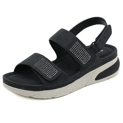Womens Summer Wedge Sandals Open Toe Slingback Platform Shoes 4